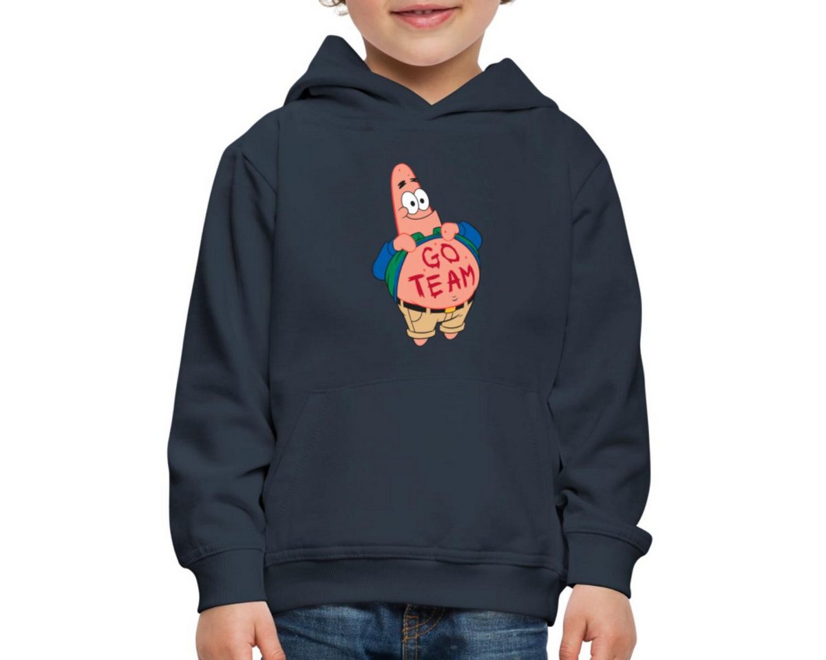 Spreadshirt Hoodie Spongebob Schwammkopf Patrick Star Go Team Design Kinder Premium Hoodi (1-tlg) von Spreadshirt