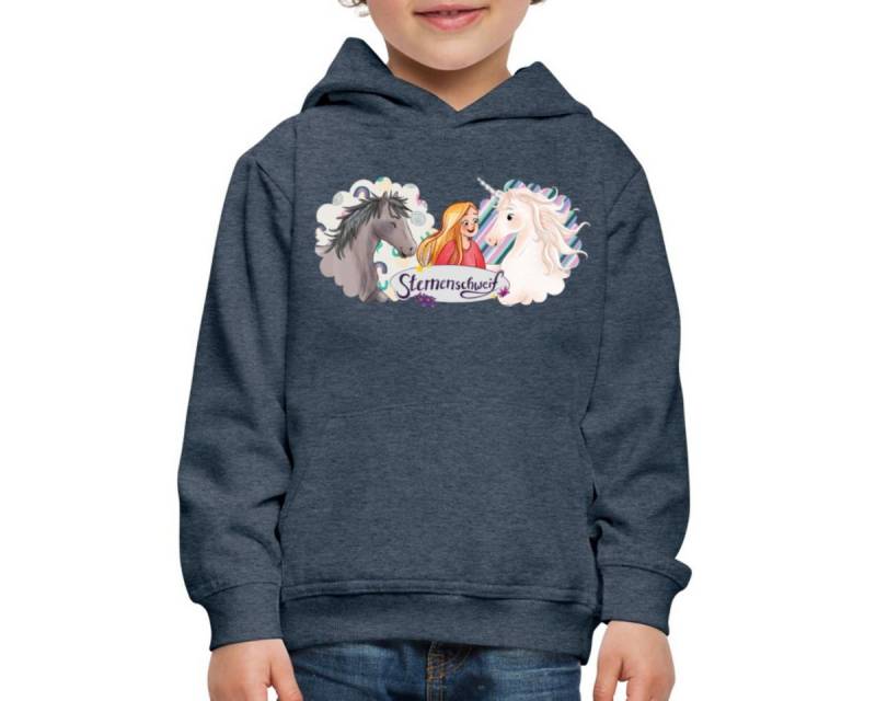 Spreadshirt Hoodie Sternenschweif Laura Mit Pferd Und Einhorn Kinder Premium Hoodie (1-tlg) von Spreadshirt