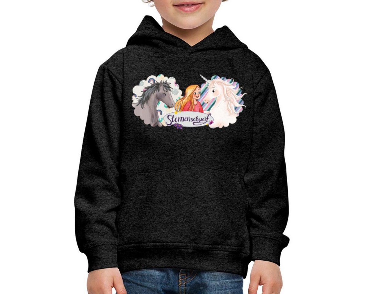 Spreadshirt Hoodie Sternenschweif Laura Mit Pferd Und Einhorn Kinder Premium Hoodie (1-tlg) von Spreadshirt