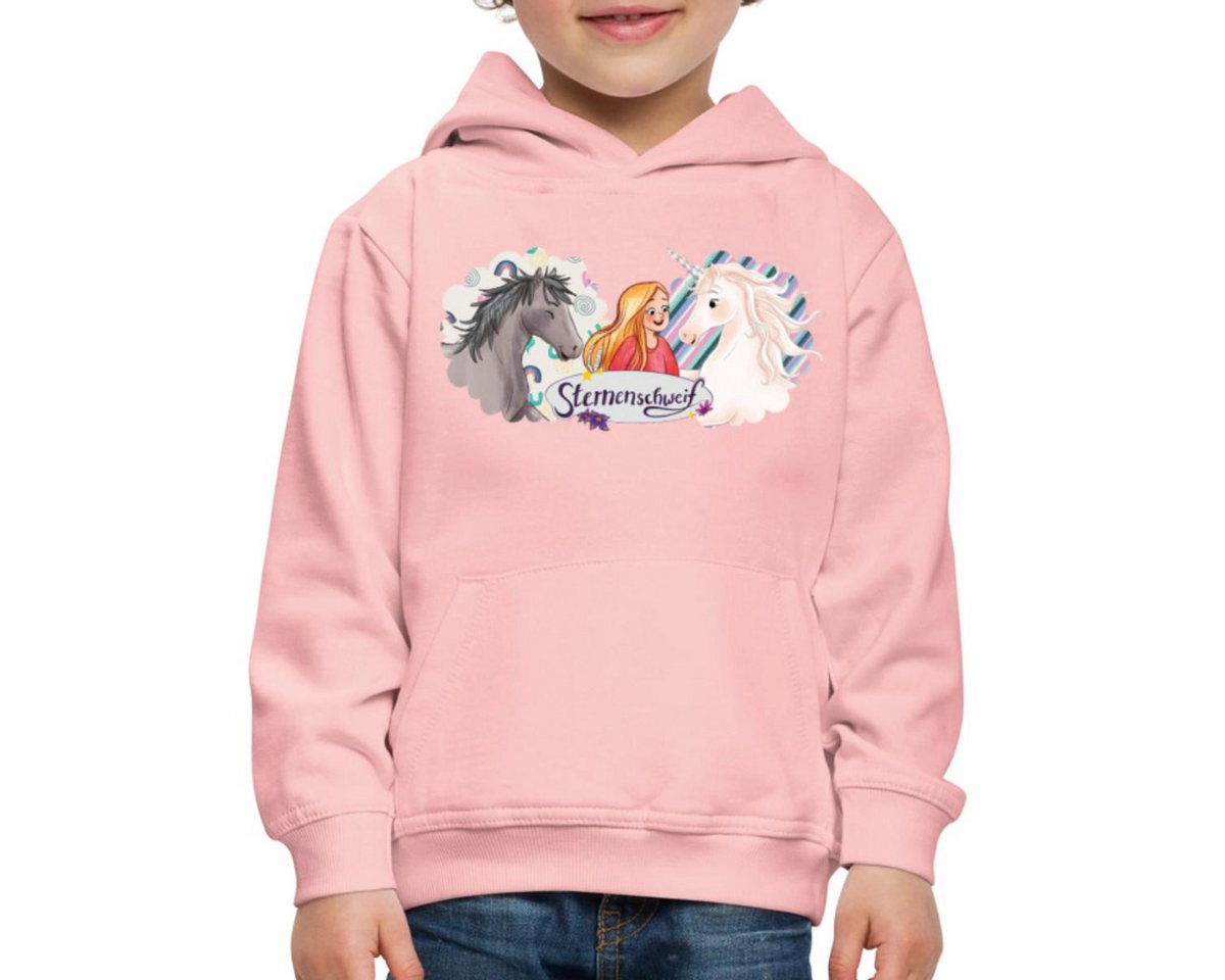 Spreadshirt Hoodie Sternenschweif Laura Mit Pferd Und Einhorn Kinder Premium Hoodie (1-tlg) von Spreadshirt