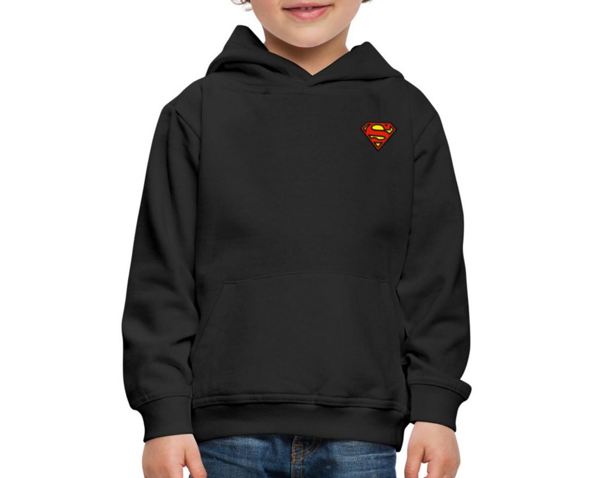 Spreadshirt Hoodie Superman Original Logo S-Shield Stick REGULAR FIT Kinder/Teenager Prem (1-tlg) von Spreadshirt