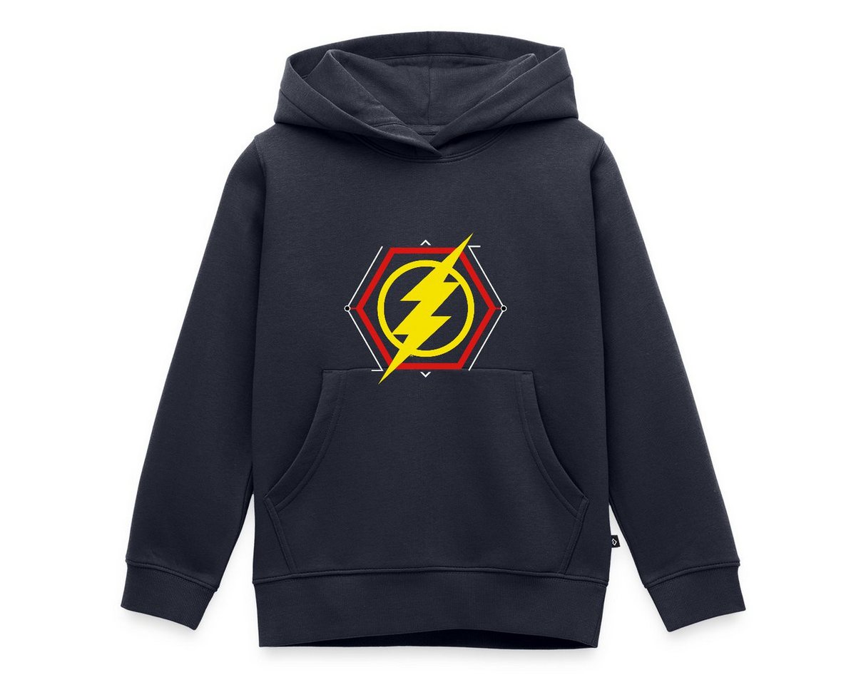 Spreadshirt Hoodie The Flash Gelber Blitz Symbol REGULAR FIT Kinder/Teenager Premium Hood (1-tlg) von Spreadshirt