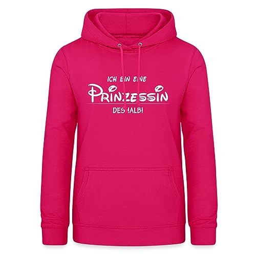 Spreadshirt Ich Bin Eine Prinzessin Deshalb Statement Frauen Hoodie, S, Dunkles Pink von Spreadshirt