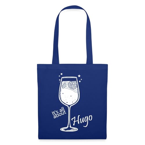 Spreadshirt It's All About Hugo Cocktailglas Geschenk Stoffbeutel, One size, Royalblau von Spreadshirt