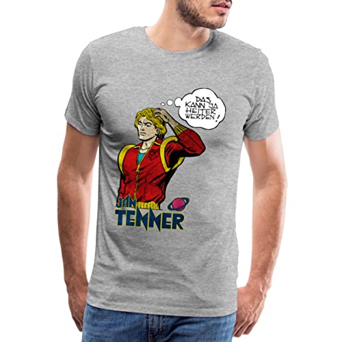 Spreadshirt Jan Tenner Das Kann Ja Heiter Werden Comic Männer Premium T-Shirt, L, Grau meliert von Spreadshirt