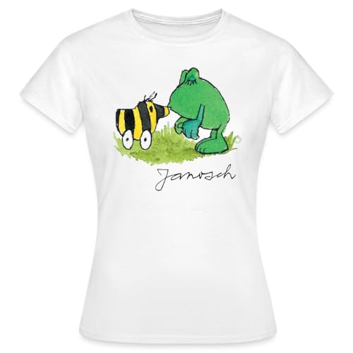 Spreadshirt Janosch Frosch Tigerente Kuss Frauen T-Shirt, XL, Weiß Spreadshirt Janosch Frosch Tigerente Kuss Frauen T-Shirt, XL, Weiß von Spreadshirt