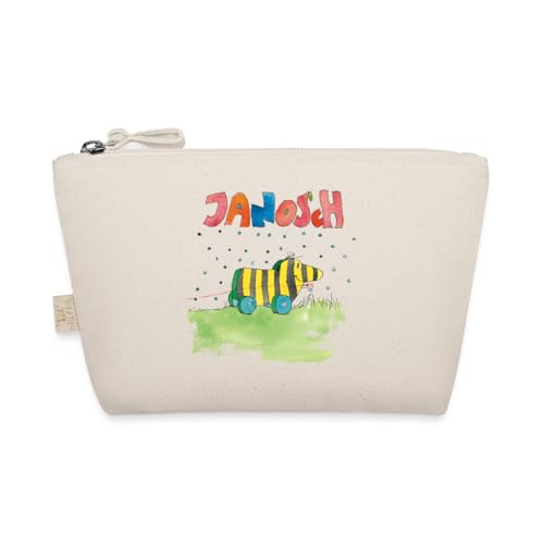 Spreadshirt Janosch Tigerente Schriftzug Täschchen, One Size, Natur von Spreadshirt