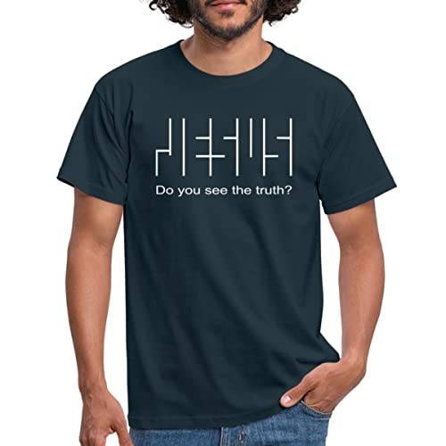 Spreadshirt Jesus Wahrheit Glaube Christlich Do You See The Truth Männer T-Shirt, M, Navy von Spreadshirt