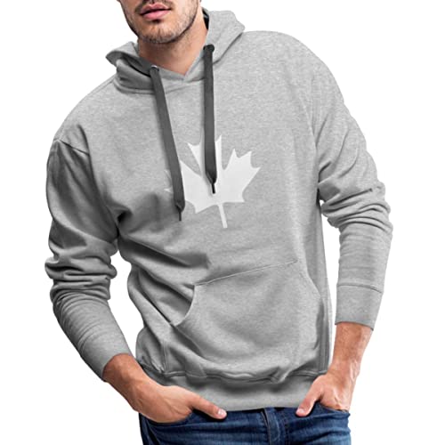 Spreadshirt Kanada Canada Männer Premium Hoodie, L, Grau meliert von Spreadshirt