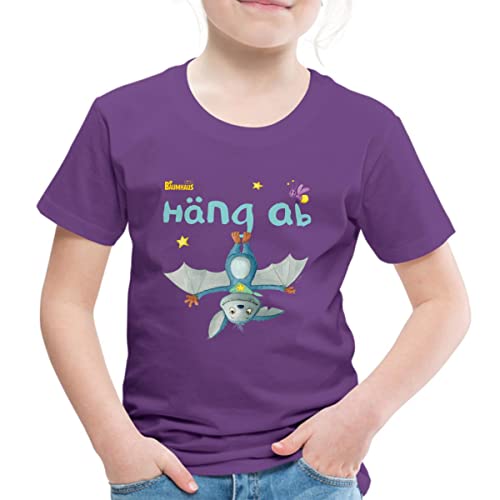 Spreadshirt KiKA-Baumhaus Mit Fidi Häng Ab Kinder Premium T-Shirt, 122/128 (6 Jahre), Lila von Spreadshirt