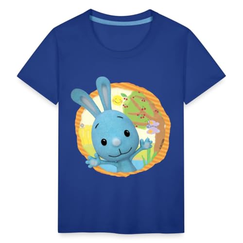 Spreadshirt KiKANiNCHEN Kaninchen Sommertag Am See Kinder Premium T-Shirt, 110/116 (4 Jahre), Königsblau von Spreadshirt