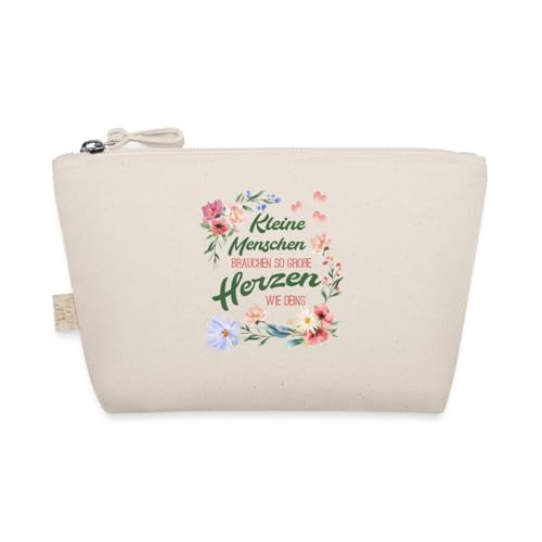 Spreadshirt Kleine Herzen Brauchen So Große Herzen Wie Deins Täschchen, One size, Natur von Spreadshirt