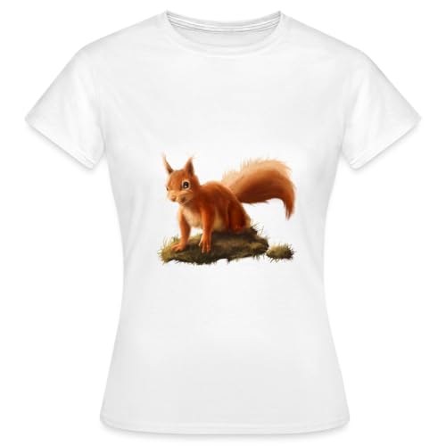Spreadshirt Kleines Eichhörnchen Frauen T-Shirt, L, Weiß Spreadshirt Kleines Eichhörnchen Frauen T-Shirt, L, Weiß von Spreadshirt