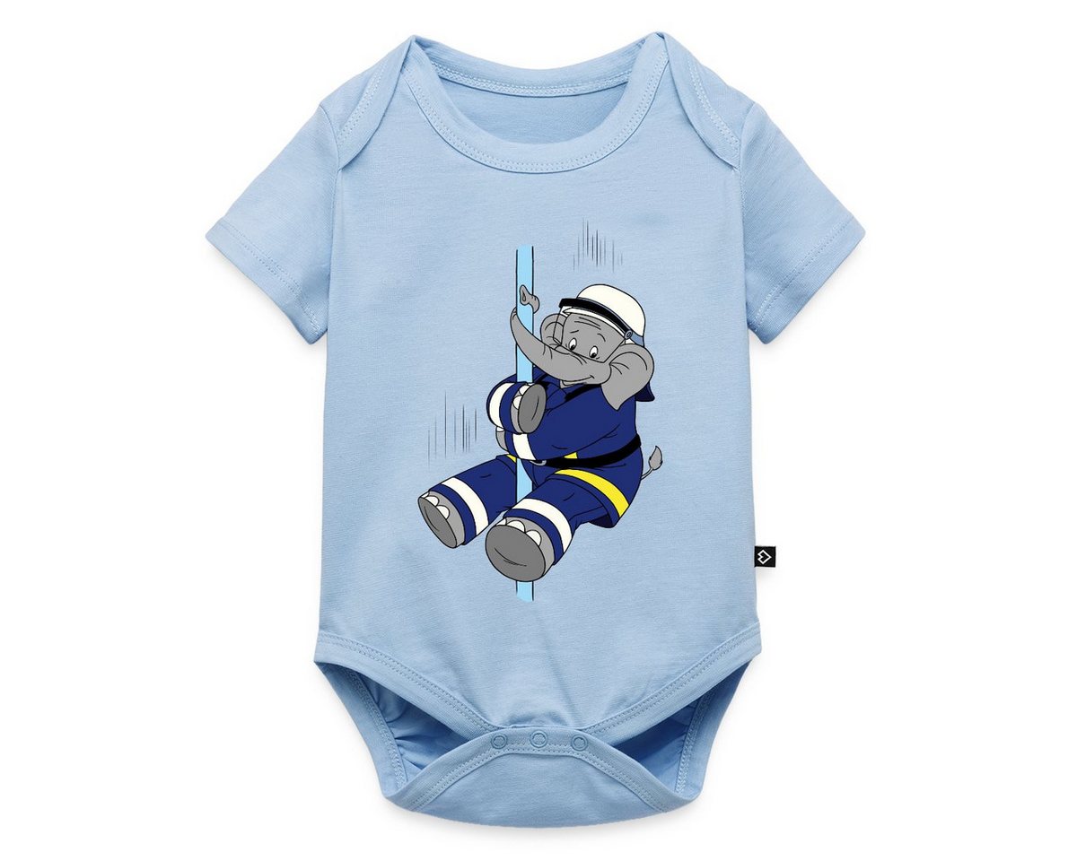Spreadshirt Kurzarmbody Benjamin Blümchen Beni Der Feuerwehrmann Kurzarm Baby Body (1-tlg) von Spreadshirt