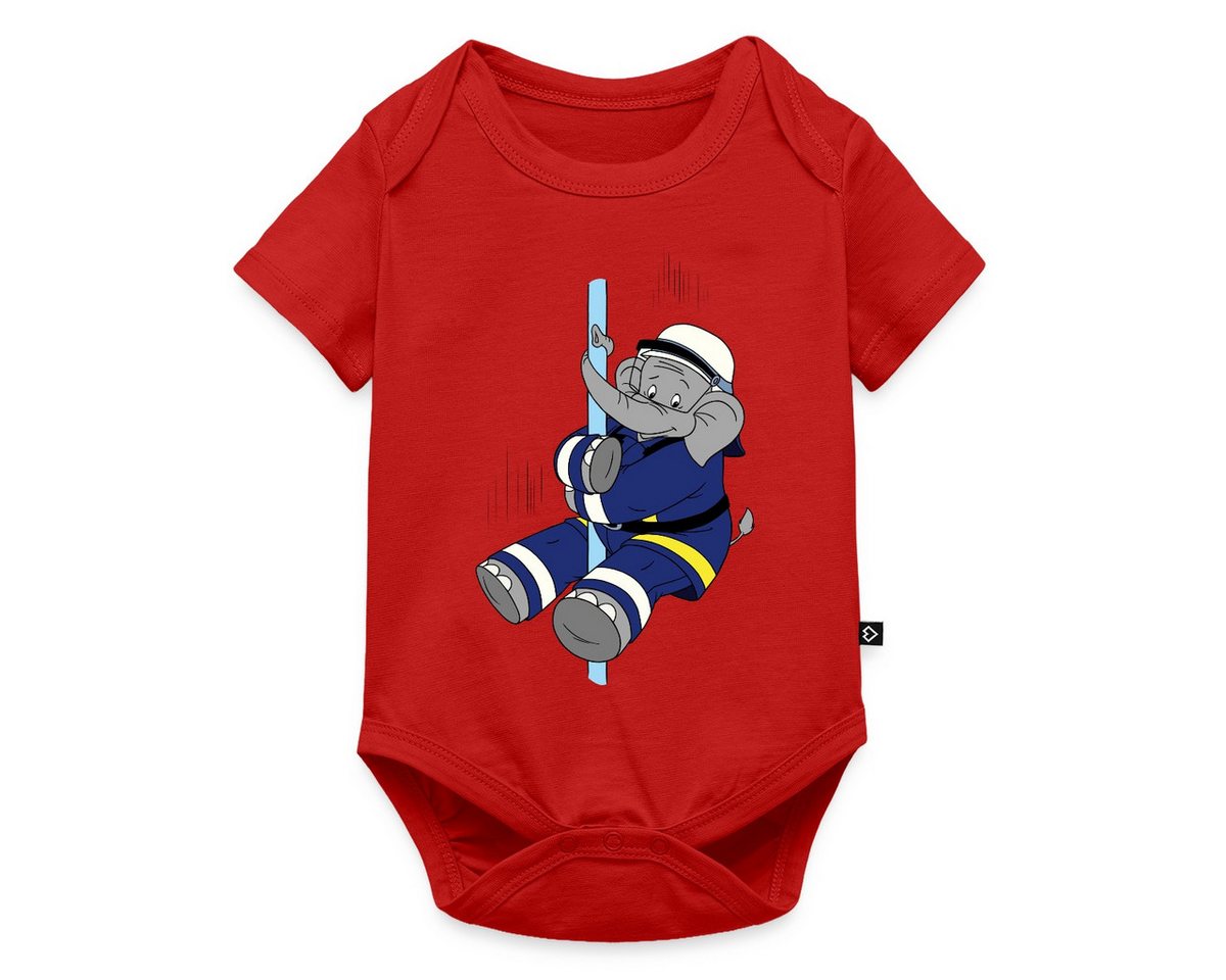 Spreadshirt Kurzarmbody Benjamin Blümchen Beni Der Feuerwehrmann Kurzarm Baby Body (1-tlg) von Spreadshirt