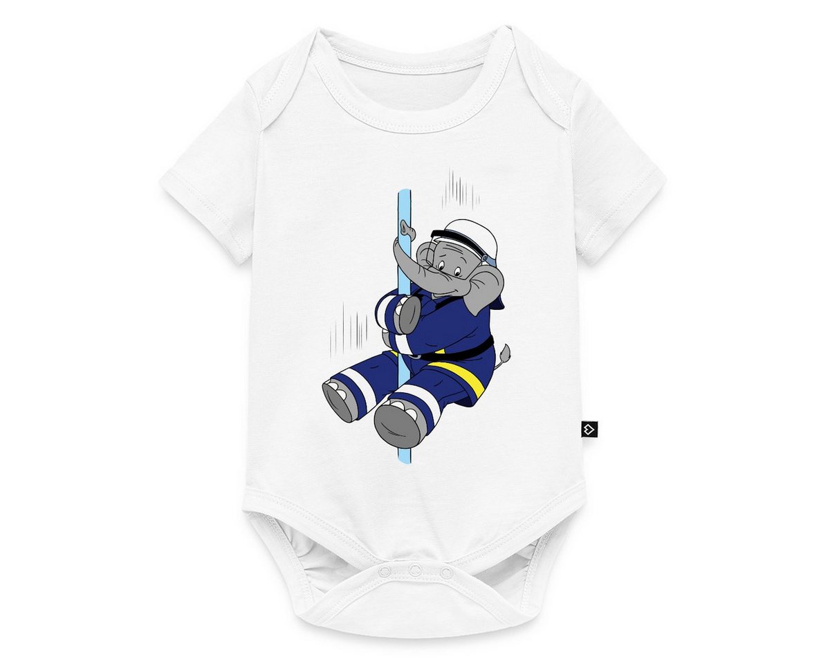 Spreadshirt Kurzarmbody Benjamin Blümchen Beni Der Feuerwehrmann Kurzarm Baby Body (1-tlg) von Spreadshirt