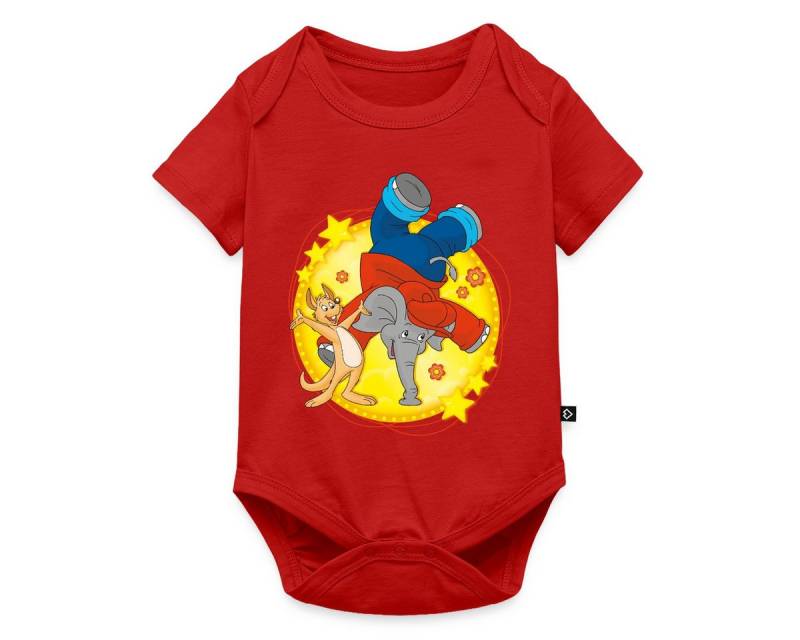 Spreadshirt Kurzarmbody Benjamin Blümchen Steht Auf Seinem Rüssel Kurzarm Baby Body (1-tlg) von Spreadshirt
