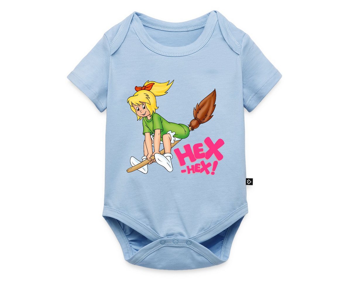 Spreadshirt Kurzarmbody Bibi Blocksberg Fliegt Davon Kurzarm Baby Body (1-tlg) von Spreadshirt