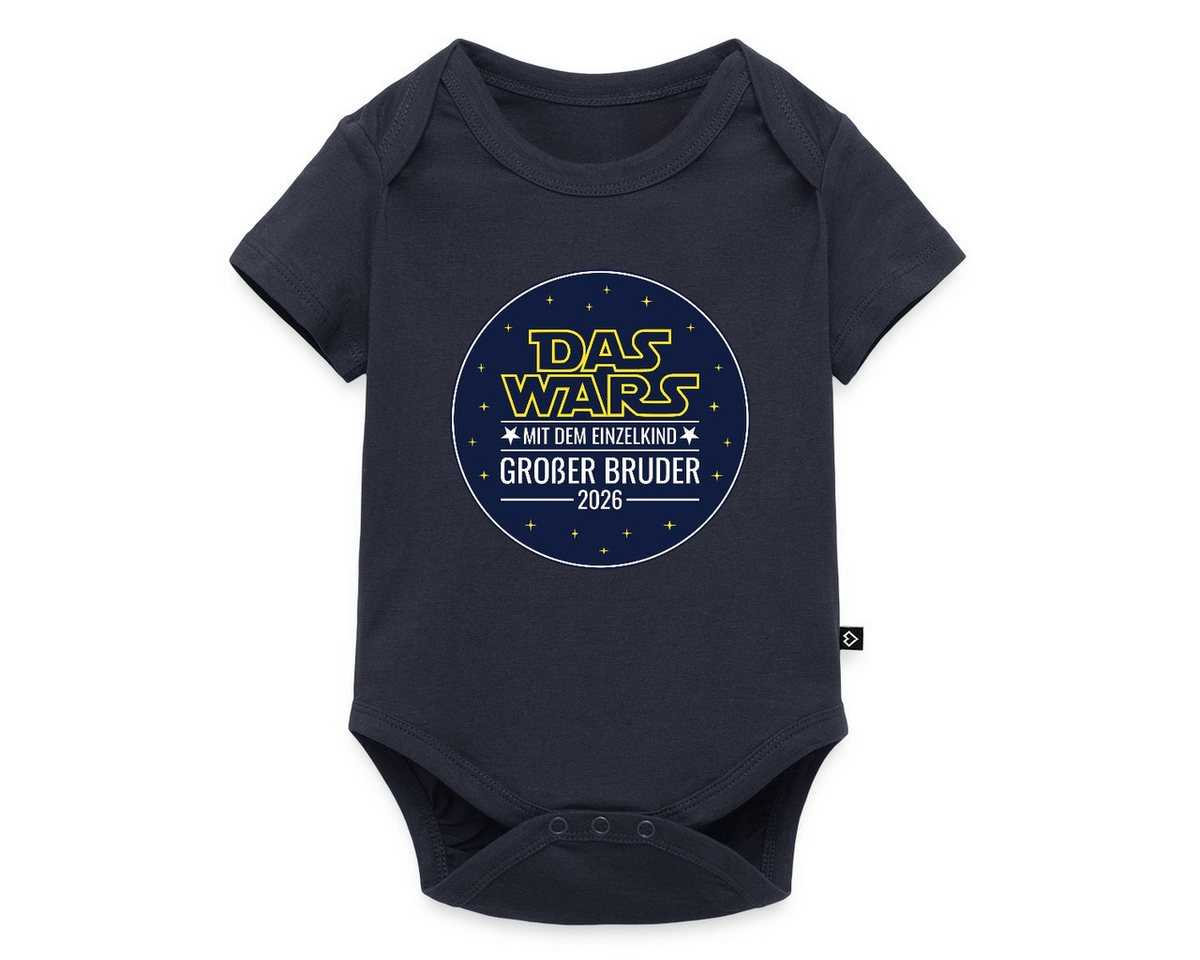 Spreadshirt Kurzarmbody Das wars mit dem Einzelkind Grosser Bruder 2026 Kurzarm Baby Body (1-tlg) von Spreadshirt