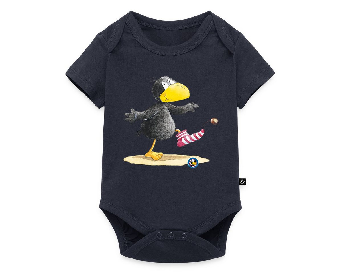 Spreadshirt Kurzarmbody Der kleine Rabe Socke Kastanie Kurzarm Baby Body (1-tlg) von Spreadshirt