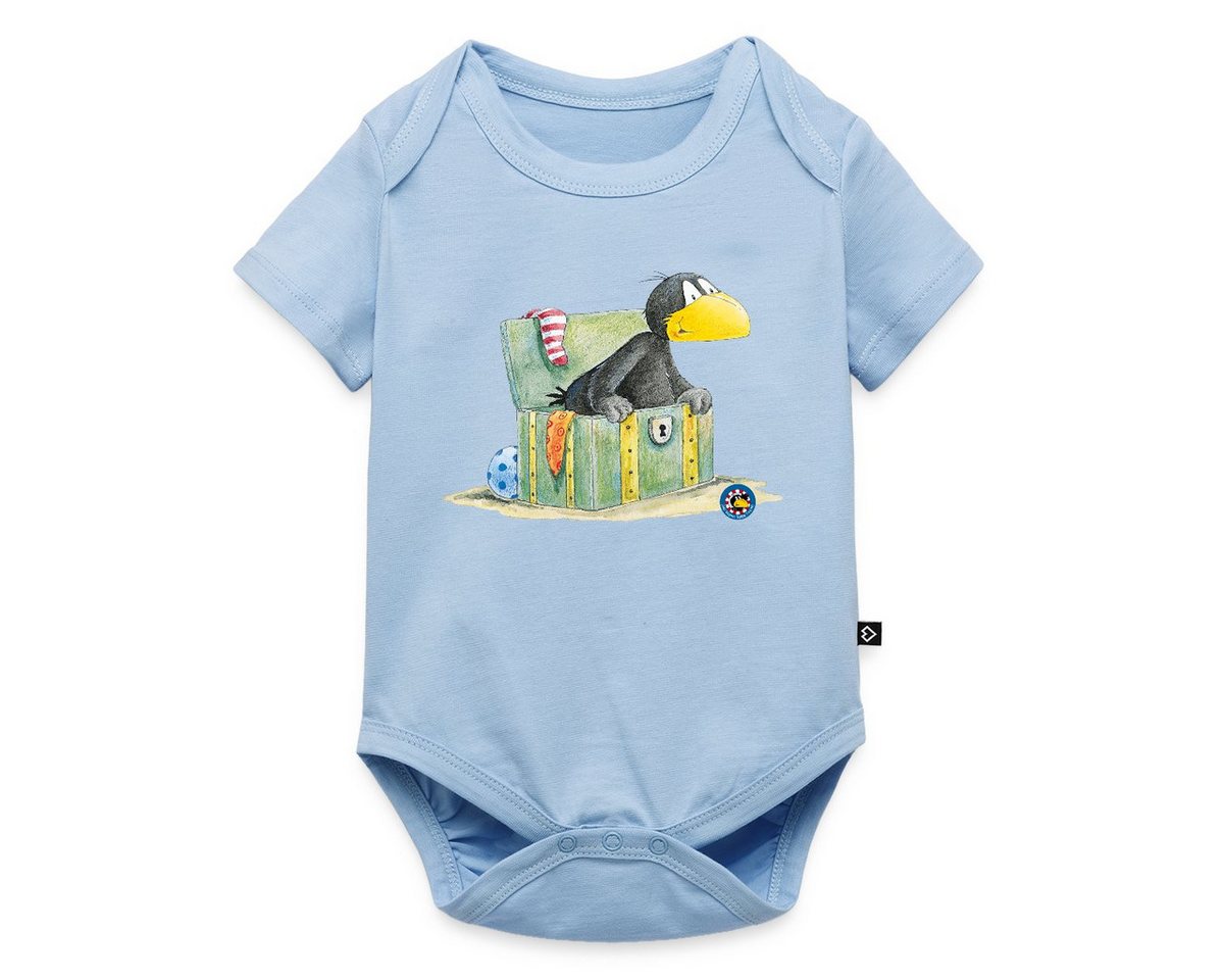 Spreadshirt Kurzarmbody Der kleine Rabe Socke Schatzkiste Kurzarm Baby Body (1-tlg) von Spreadshirt