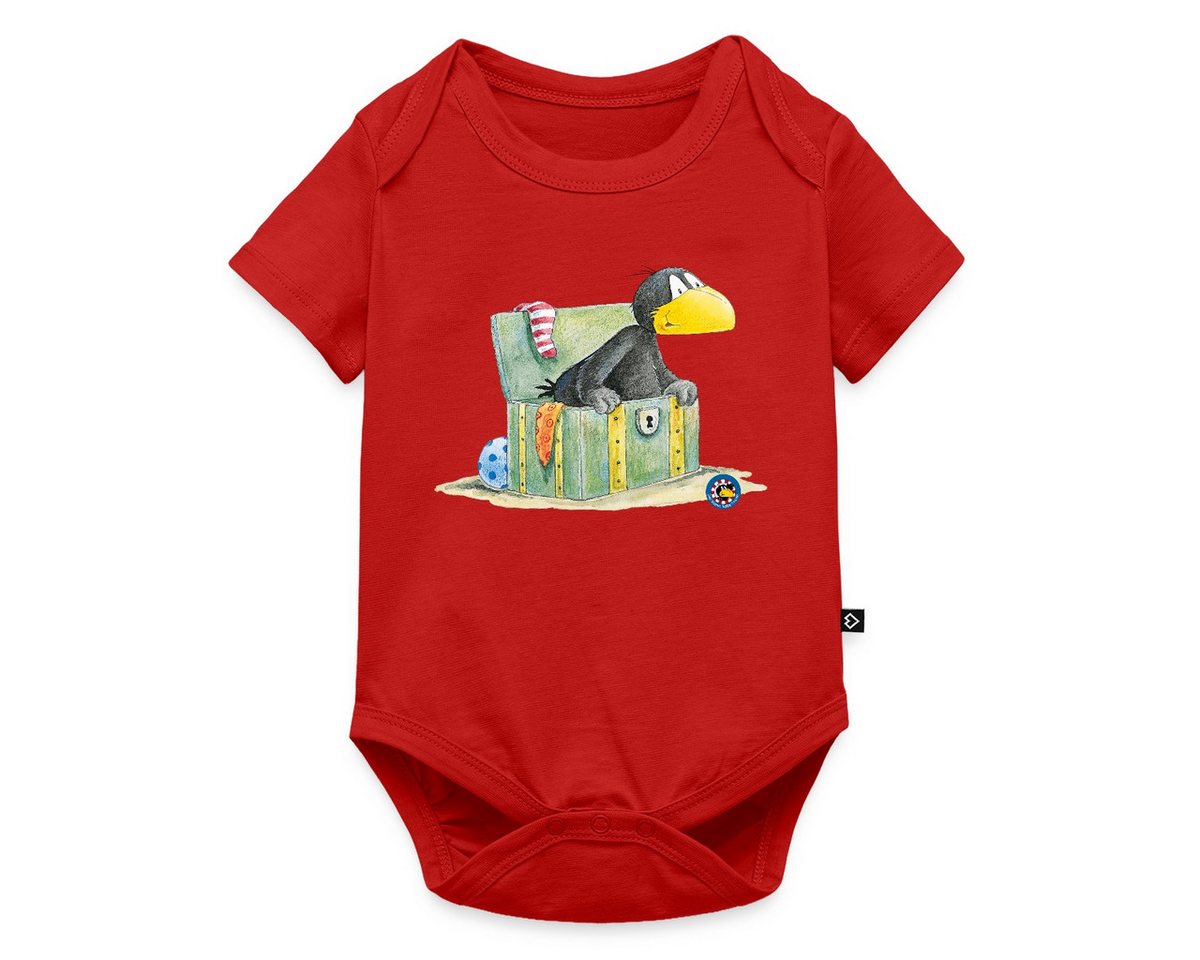 Spreadshirt Kurzarmbody Der kleine Rabe Socke Schatzkiste Kurzarm Baby Body (1-tlg) von Spreadshirt