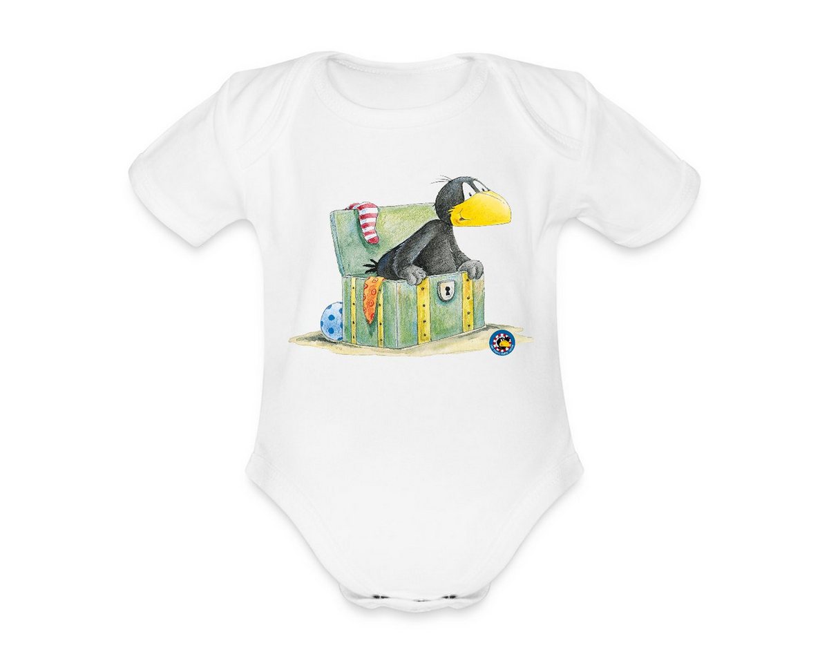 Spreadshirt Kurzarmbody Der kleine Rabe Socke Schatzkiste Kurzarm Baby Body (1-tlg) von Spreadshirt