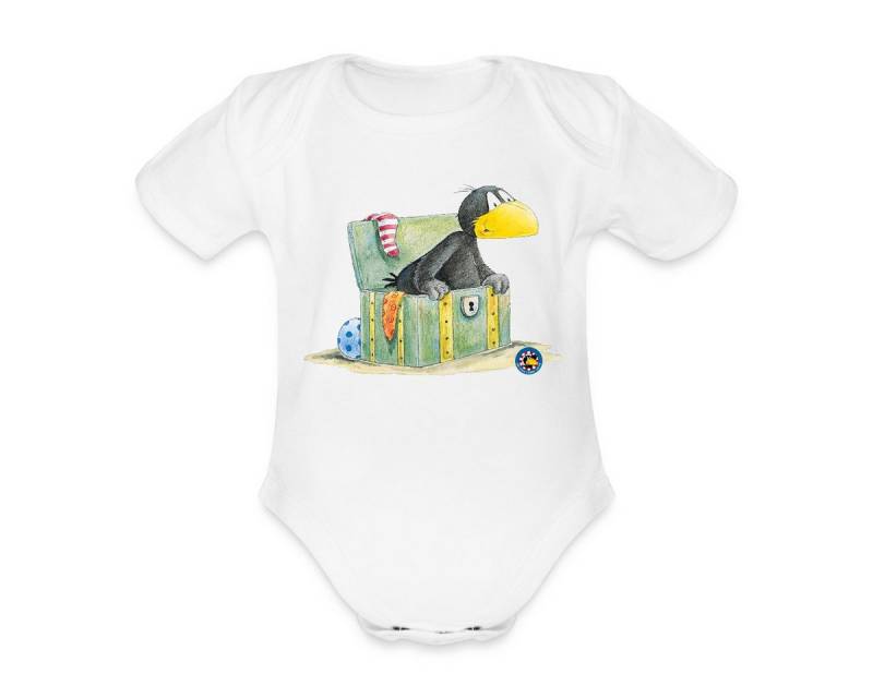 Spreadshirt Kurzarmbody Der kleine Rabe Socke Schatzkiste Kurzarm Baby Body (1-tlg) von Spreadshirt