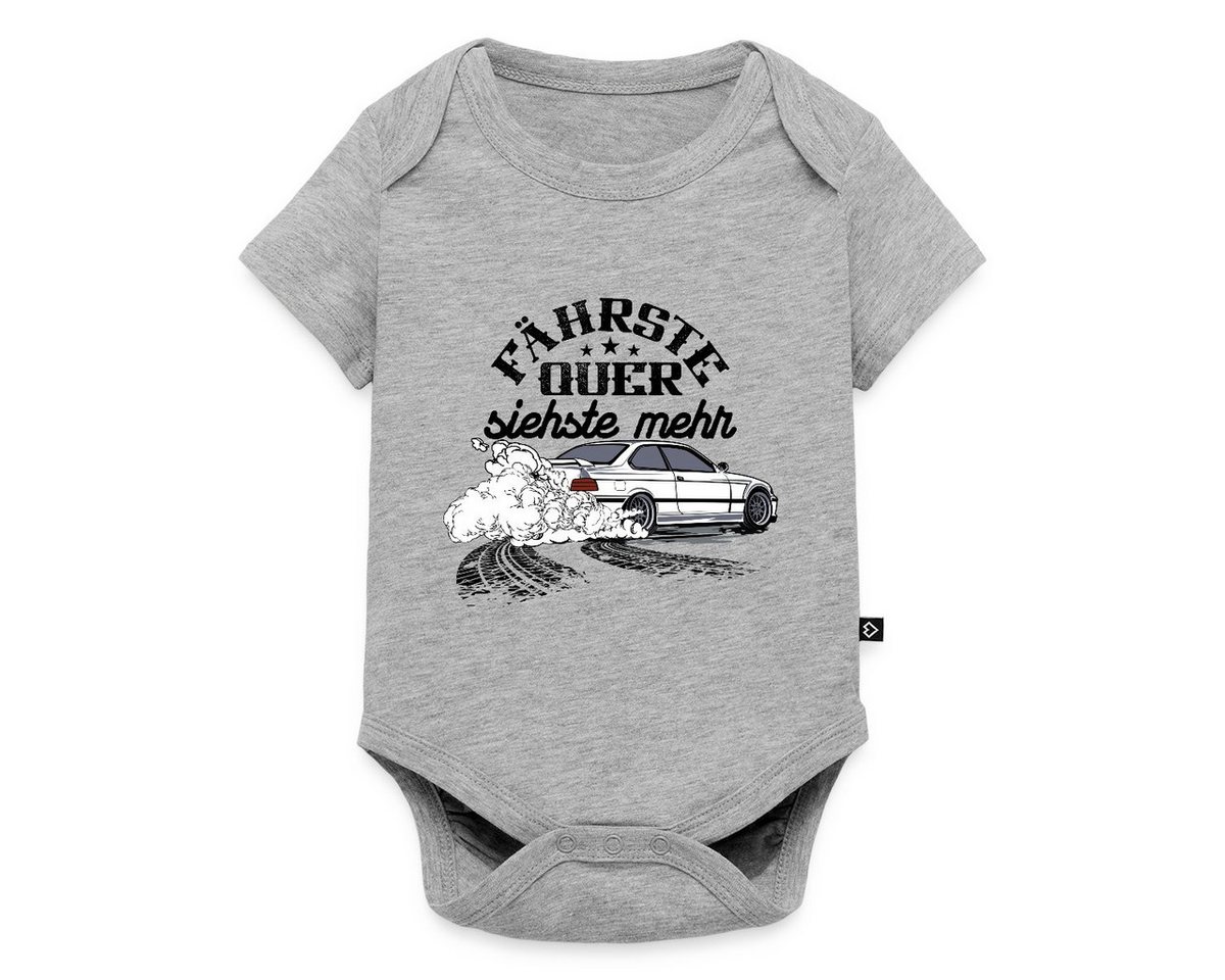 Spreadshirt Kurzarmbody Fährste Quer Siehste Mehr Drift Geschenk Auto Fan Driften Kurzarm Baby (1-tlg) von Spreadshirt
