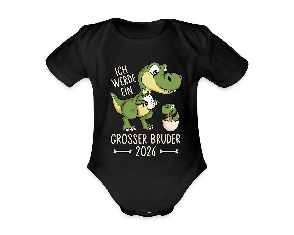 Spreadshirt Kurzarmbody Großer Bruder 2026 Ei Baby Dino Dinosaurier Kurzarm Baby Body (1-tlg) von Spreadshirt