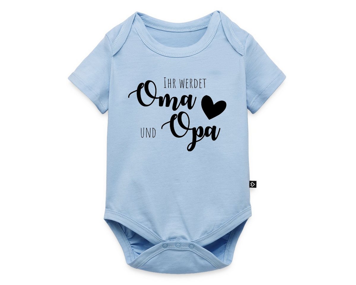Spreadshirt Kurzarmbody Ihr werdet Oma und Opa Spruch Großeltern Kurzarm Baby Body (1-tlg) von Spreadshirt