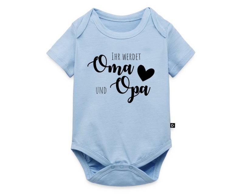 Spreadshirt Kurzarmbody Ihr werdet Oma und Opa Spruch Großeltern Kurzarm Baby Body (1-tlg) von Spreadshirt