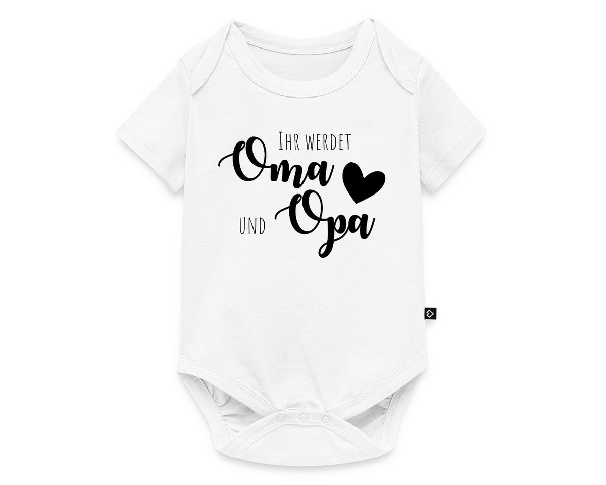 Spreadshirt Kurzarmbody Ihr werdet Oma und Opa Spruch Großeltern Kurzarm Baby Body (1-tlg) von Spreadshirt