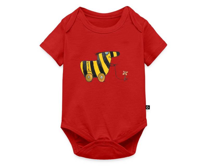 Spreadshirt Kurzarmbody Janosch Große Tigerente Mit Blume Kurzarm Baby Body (1-tlg) von Spreadshirt
