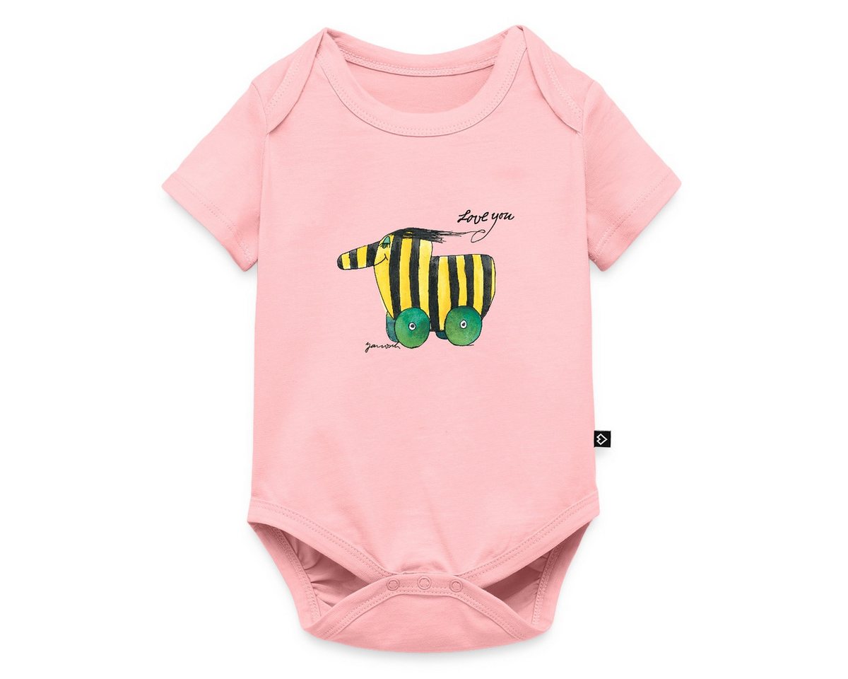 Spreadshirt Kurzarmbody Janosch Tigerente Love You Kurzarm Baby Body (1-tlg) von Spreadshirt
