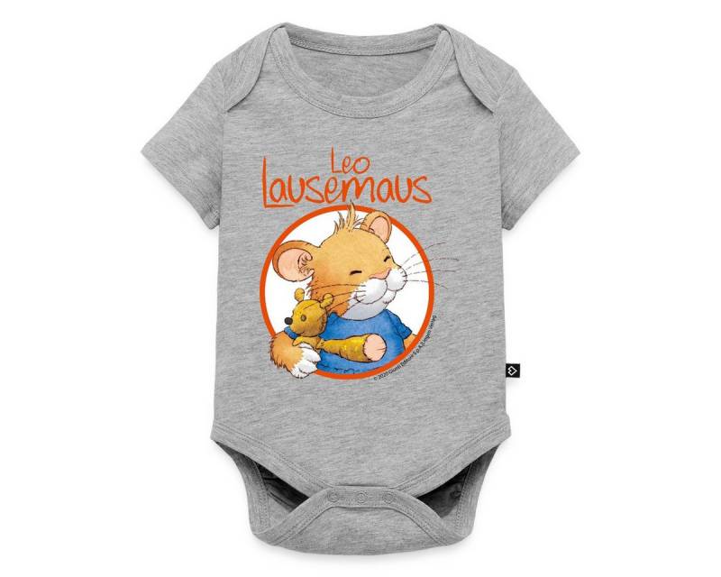 Spreadshirt Kurzarmbody Leo Lausemaus Logo Kurzarm Baby Body (1-tlg) von Spreadshirt