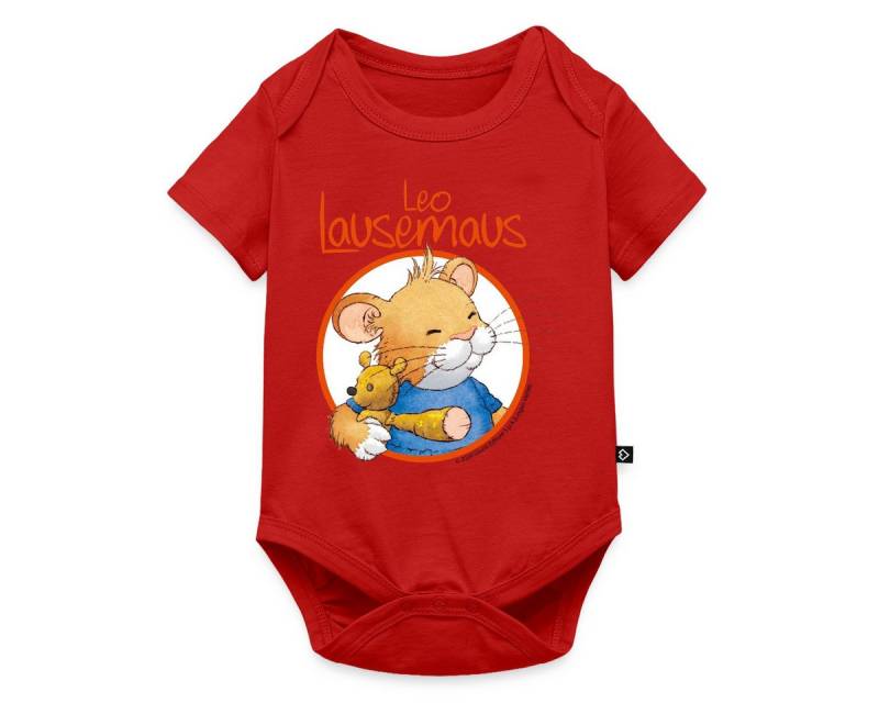 Spreadshirt Kurzarmbody Leo Lausemaus Logo Kurzarm Baby Body (1-tlg) von Spreadshirt