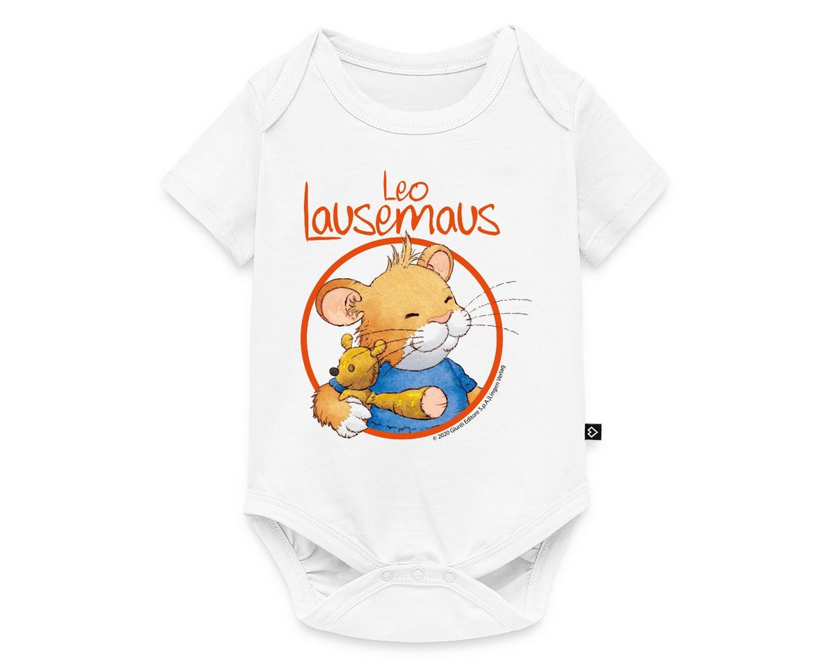 Spreadshirt Kurzarmbody Leo Lausemaus Logo Kurzarm Baby Body (1-tlg) von Spreadshirt