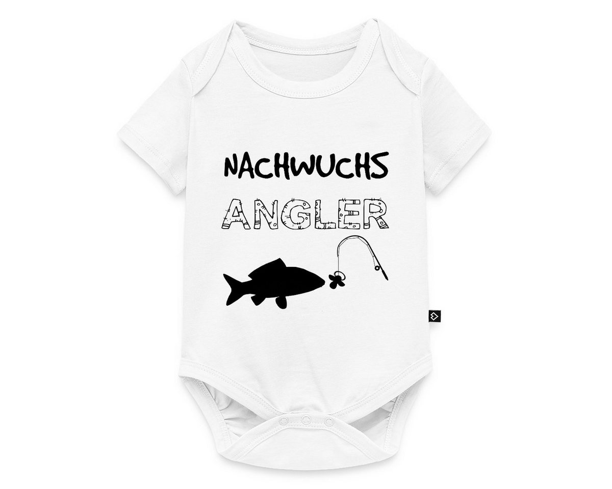 Spreadshirt Kurzarmbody Nachwuchs Angler Angel Geschenk Zur Geburt Angler Kurzarm Baby Body (1-tlg) von Spreadshirt