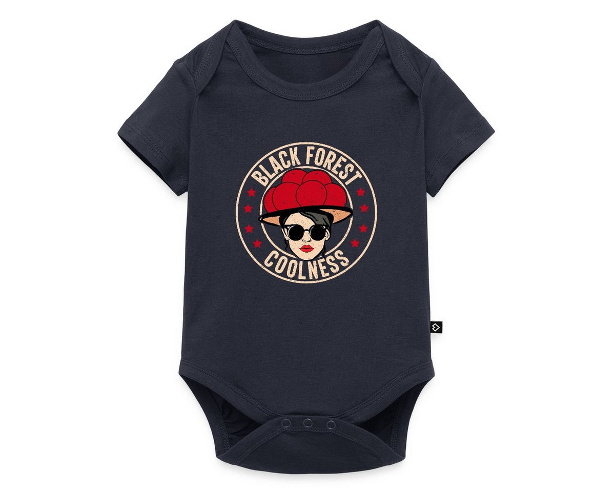 Spreadshirt Kurzarmbody Schwarzwald Bollenhut Black Forest Coolness Geschenk Kurzarm Baby Body (1-tlg) von Spreadshirt