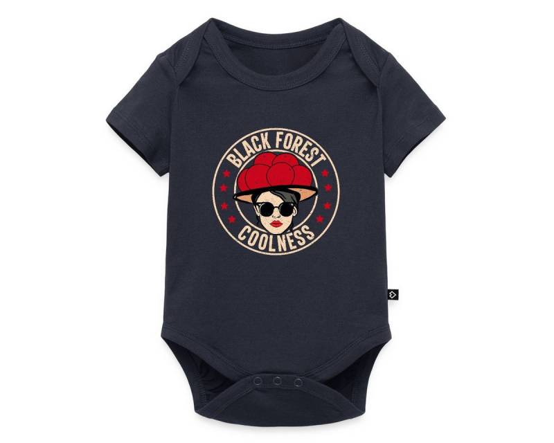 Spreadshirt Kurzarmbody Schwarzwald Bollenhut Black Forest Coolness Geschenk Kurzarm Baby Body (1-tlg) von Spreadshirt