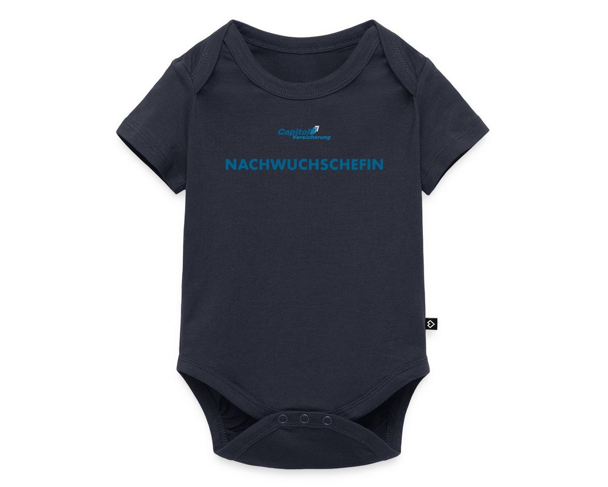 Spreadshirt Kurzarmbody Stromberg Capitol Versicherung Nachwuchschefin Kurzarm Baby Body (1-tlg) von Spreadshirt