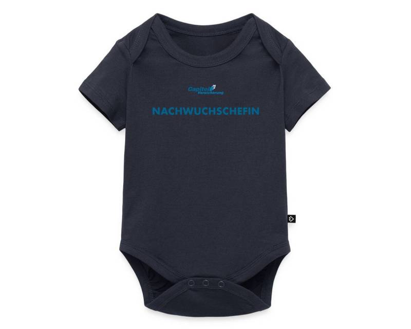 Spreadshirt Kurzarmbody Stromberg Capitol Versicherung Nachwuchschefin Kurzarm Baby Body (1-tlg) von Spreadshirt