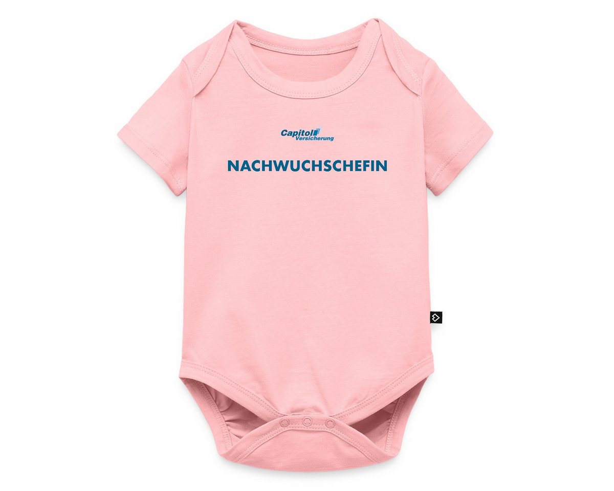 Spreadshirt Kurzarmbody Stromberg Capitol Versicherung Nachwuchschefin Kurzarm Baby Body (1-tlg) von Spreadshirt