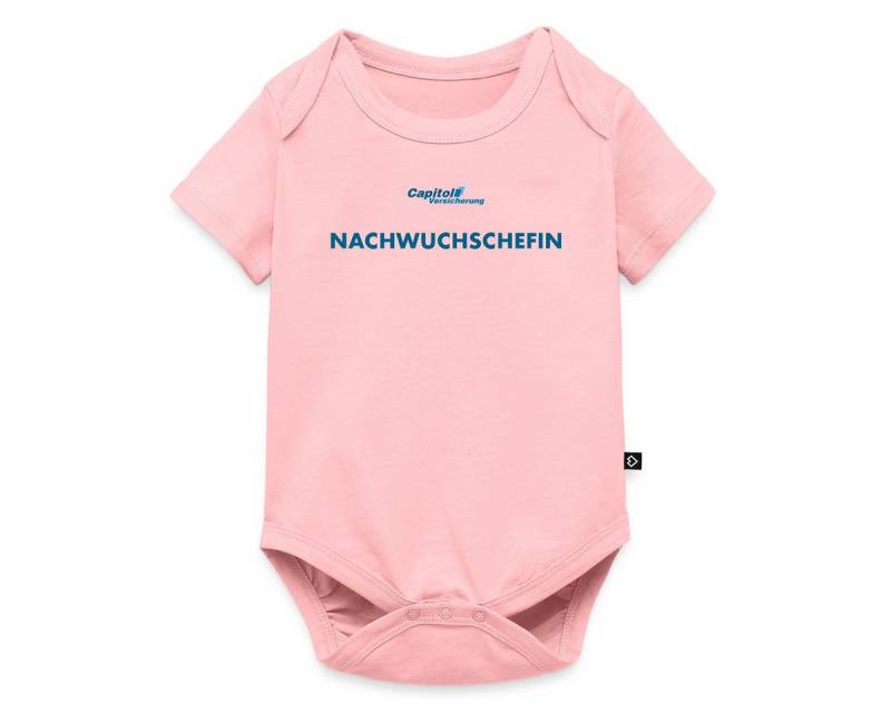 Spreadshirt Kurzarmbody Stromberg Capitol Versicherung Nachwuchschefin Kurzarm Baby Body (1-tlg) von Spreadshirt
