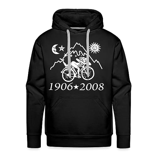 Spreadshirt LSD Albert Hofmann 1906 2008 Fahrrad Männer Premium Hoodie, M, Schwarz von Spreadshirt