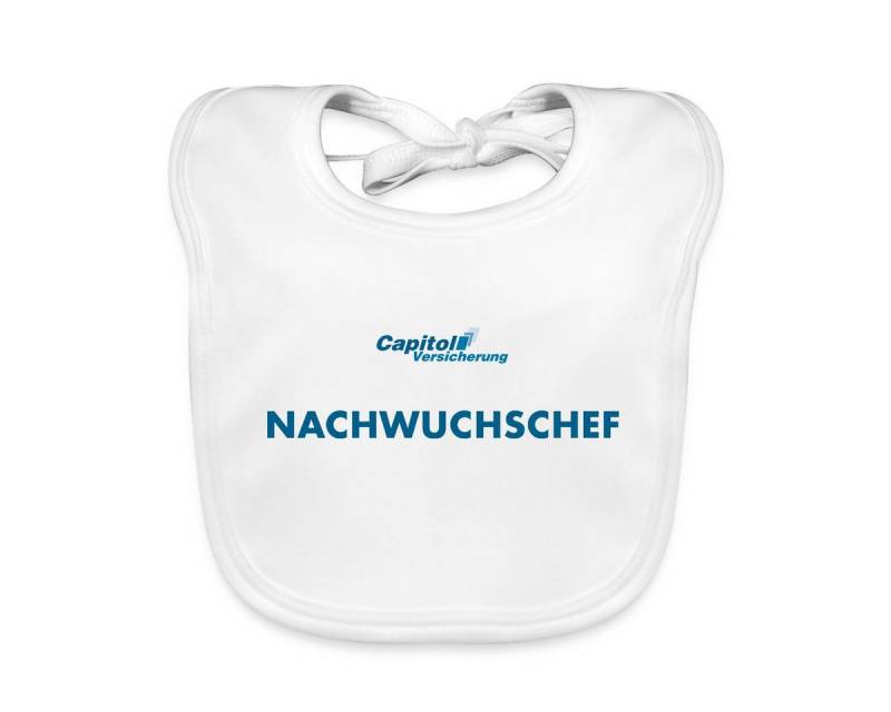Spreadshirt Lätzchen Stromberg Capitol Versicherung Nachwuchschef Bio Baby Lätzchen Waschba, (1-St) von Spreadshirt