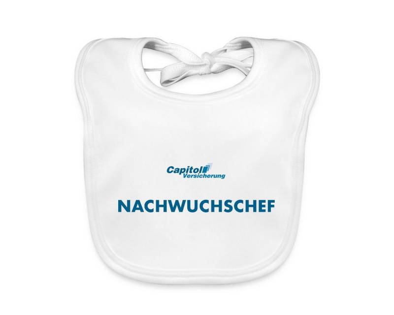 Spreadshirt Lätzchen Stromberg Capitol Versicherung Nachwuchschef Baby Bio-Lätzchen, (1-St) von Spreadshirt