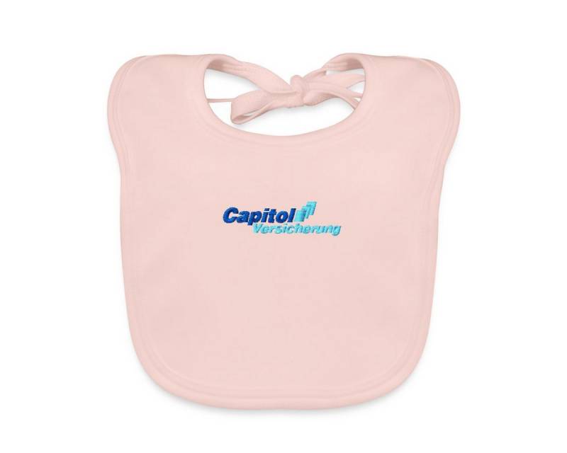 Spreadshirt Lätzchen Stromberg Gesticktes Logo Der Capitol Versicherung Bio Baby Lätzchen W, (1-St) von Spreadshirt
