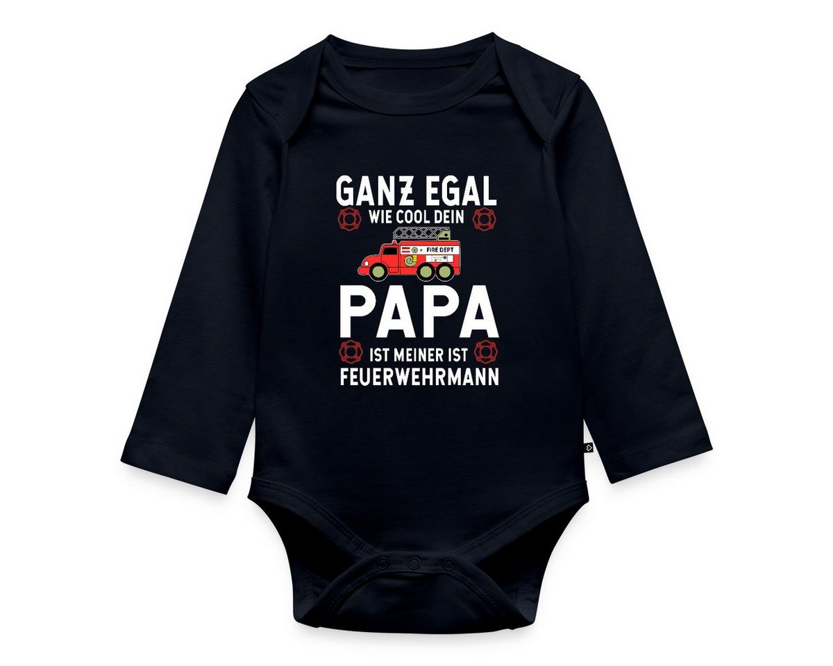Spreadshirt Langarmbody Feuerwehr Papa Lustiger Spruch Feuerwehrmann Baby Body Langarm (1-tlg) von Spreadshirt
